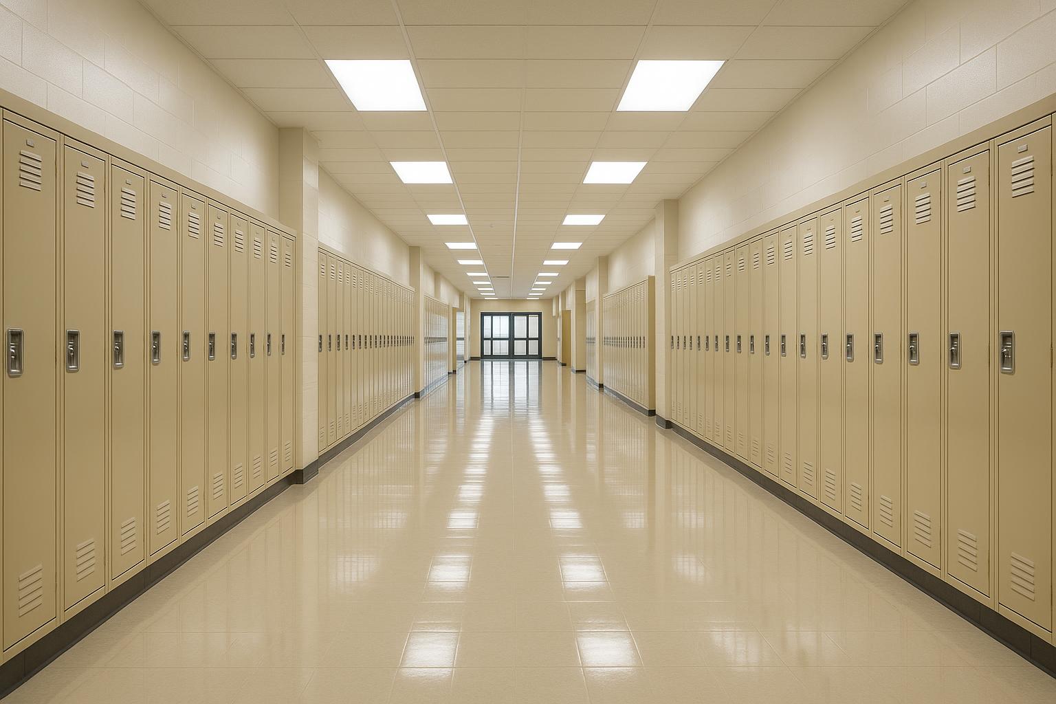 Pasillo de escuela